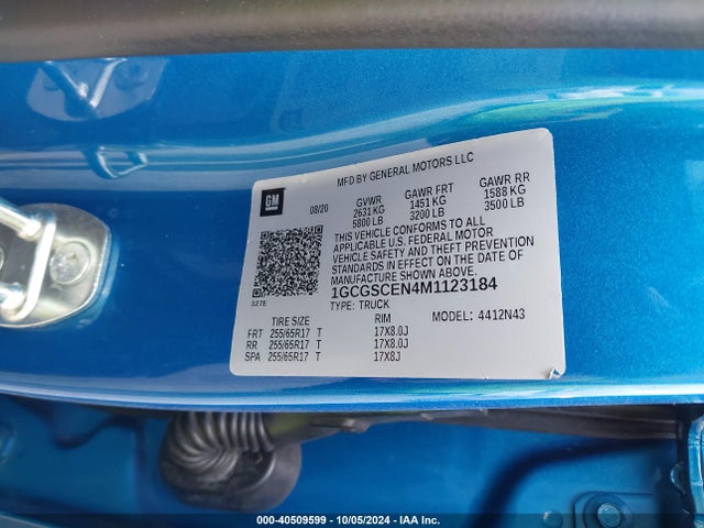 1GCGSCEN4M1123184 Chevrolet Colorado 2wd  Short Box Lt