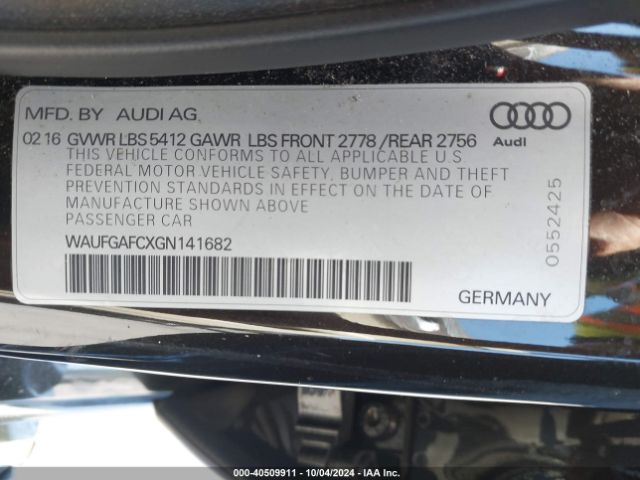 WAUFGAFCXGN141682 Audi A6 3.0t Premium Plus