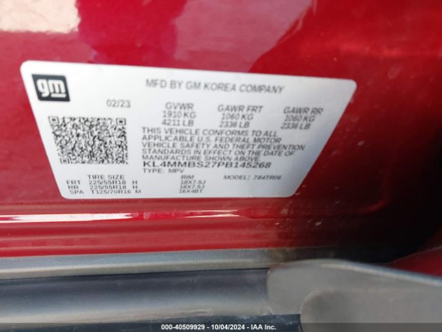 KL4MMBS27PB145268 Buick Encore Gx Preferred Fwd