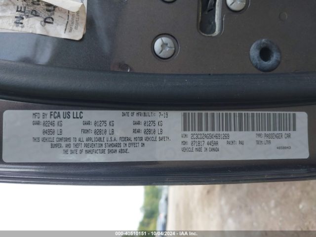 2C3CDZAG5KH691269 Dodge Challenger Sxt