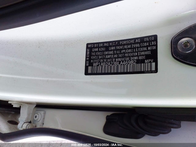 2011 PORSCHE CAYENNE WP1AB2A23BLA46982 Photo 8