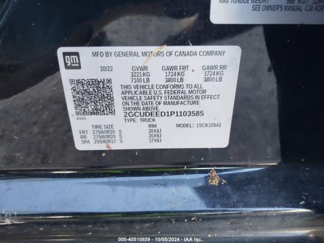 2GCUDEED1P1103585 Chevrolet Silverado 1500 4wd  Short Bed Rst
