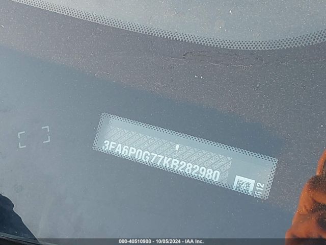 3FA6P0G77KR282980 Ford FUSION S