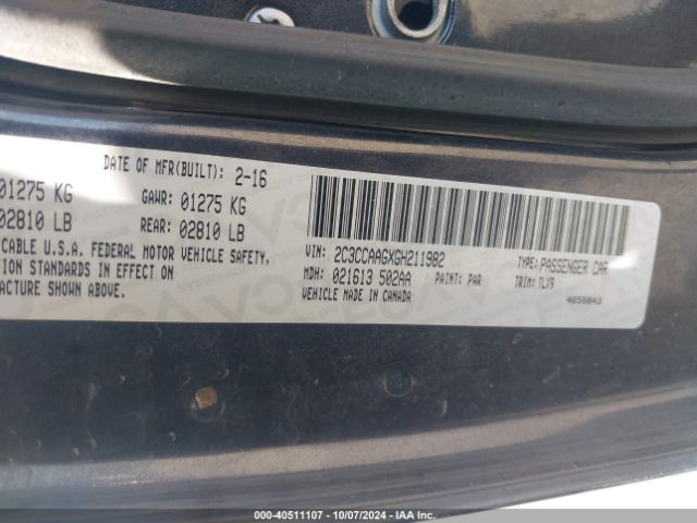 2C3CCAAGXGH211982 Chrysler 300 Limited