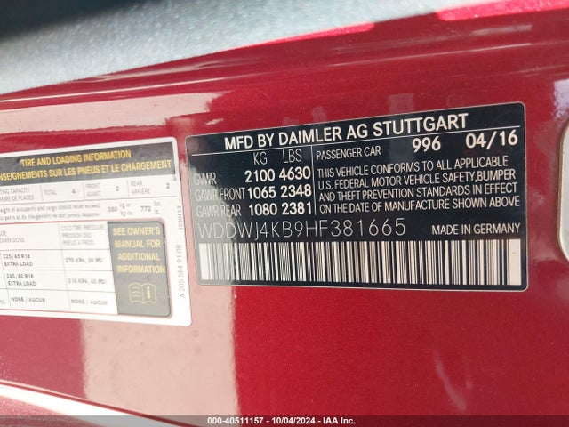 WDDWJ4KB9HF381665 Mercedes-Benz C 300 4matic