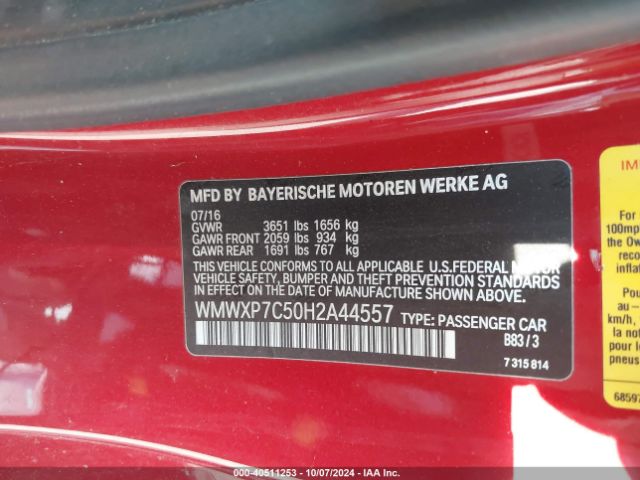 WMWXP7C50H2A44557 Mini Hardtop Cooper S