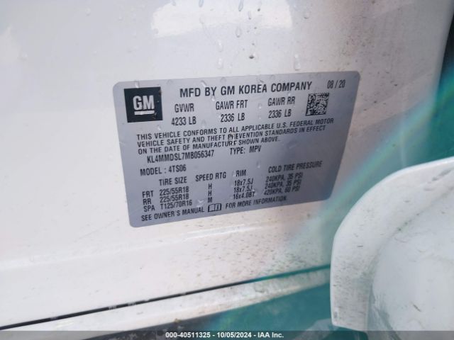 KL4MMDSL7MB056347 Buick Encore Gx Fwd Select