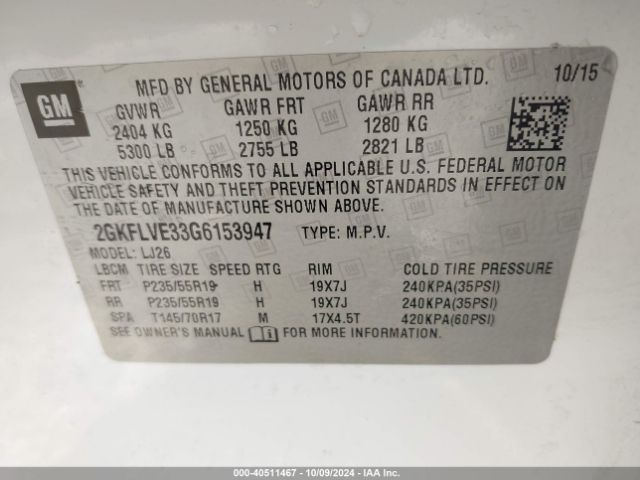 2GKFLVE33G6153947 GMC Terrain Denali