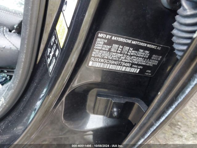 5UXXW3C59H0T78480 BMW X4 Xdrive28i