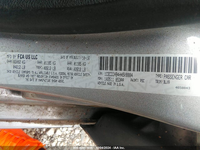1C3CCCAB4HN508884 Chrysler 200 Limited Platinum