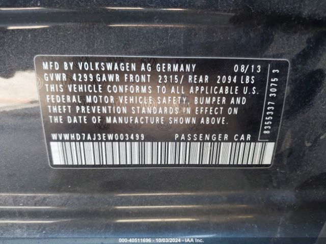 WVWHD7AJ3EW003499 Volkswagen Gti Wolfsburg Edition