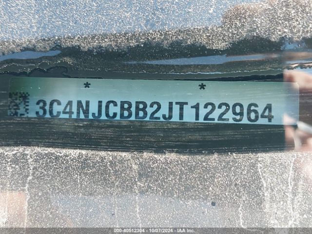 3C4NJCBB2JT122964 Jeep Compass Latitude Fwd