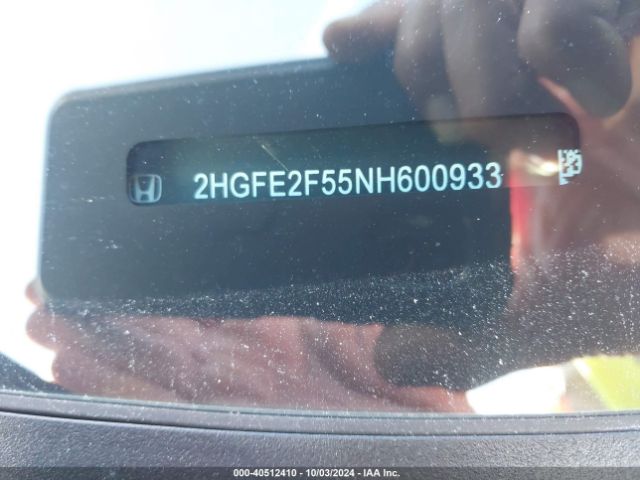 2HGFE2F55NH600933 Honda Civic Sport