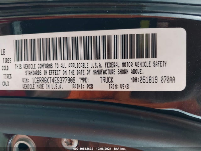 RAM 1500 Express 2014 1C6RR6KT4ES377909 Image 9