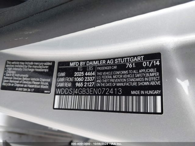 WDDSJ4GB3EN072413 Mercedes-Benz CLA 250 4MATIC