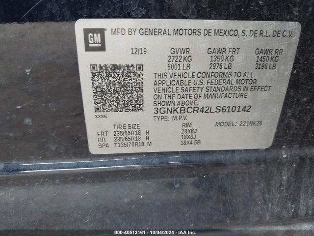 Chevrolet Blazer Fwd 2lt 2020 3GNKBCR42LS610142 Image 9