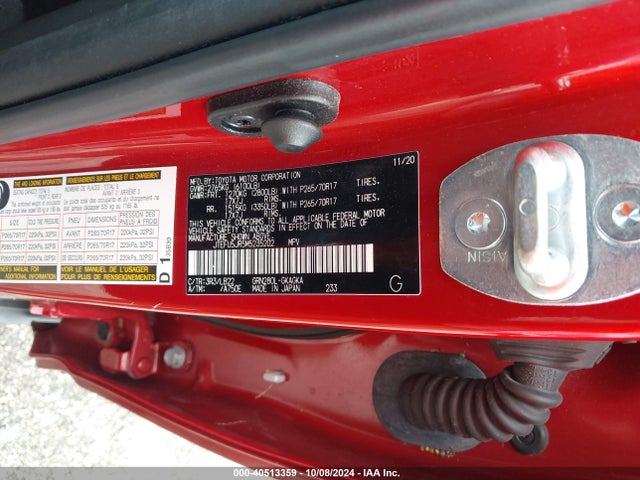 Toyota 4runner Sr5 Premium 2021 JTEFU5JR5M5235202 Image 9