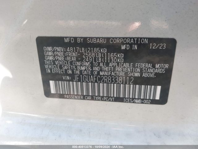 JF1GUAFC2R8338112 Subaru Impreza Sport 5-door