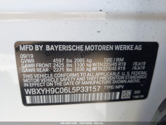 WBXYH9C06L5P33157 BMW X2 Sdrive28i
