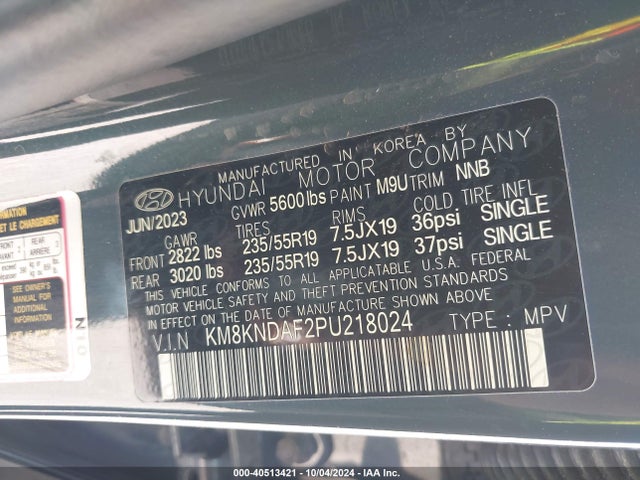 Hyundai Ioniq 5 Sel 2023 KM8KNDAF2PU218024 Image 9