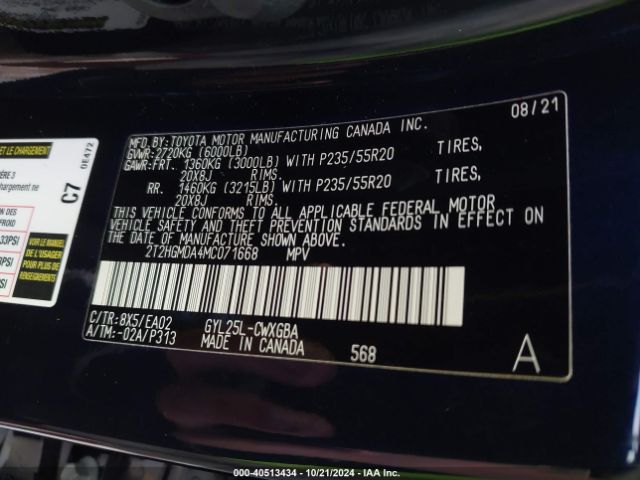 2T2HGMDA4MC071668 Lexus RX 450H