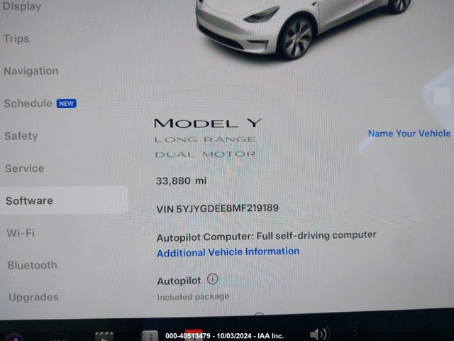 2021 TESLA MODEL Y 5YJYGDEE8MF219189 Photo 6