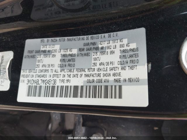 3MVDMABL7MM245138 Mazda Cx-30 Select