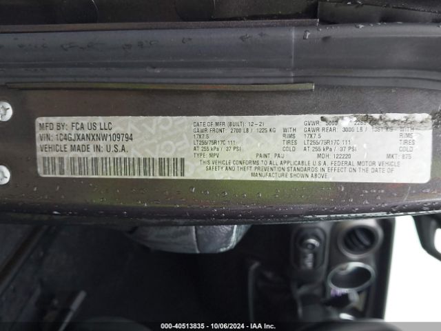 1C4GJXANXNW109794 Jeep Wrangler Willys Sport 4x4