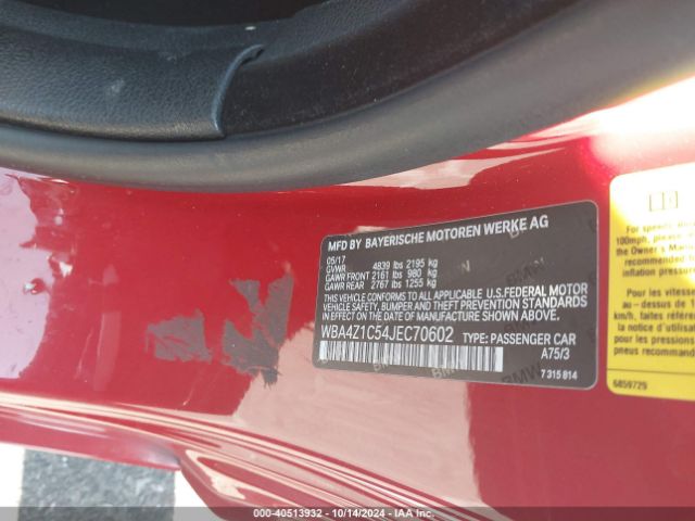 WBA4Z1C54JEC70602 BMW 430I