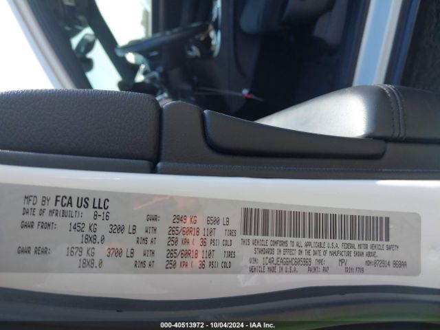 1C4RJEAG6HC605969 Jeep Grand Cherokee Laredo 4x2