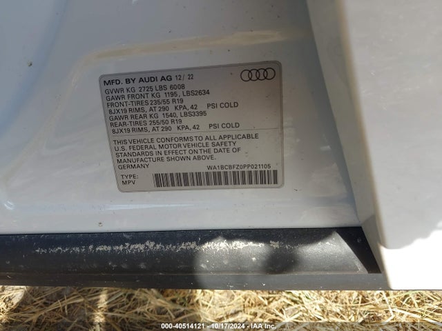 Audi Q4 E-tron Premium Plus 40 Rwd 2023 WA1BCBFZ0PP021105 Image 9