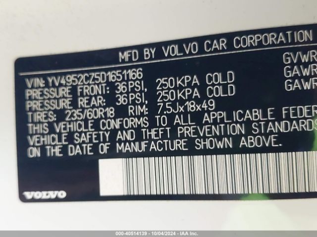 2013 VOLVO XC90 YV4952CZ5D1651166 Photo 8