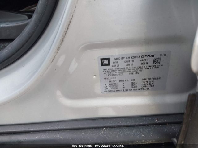 KL4CJESB6MB349237 Buick Encore Awd Preferred