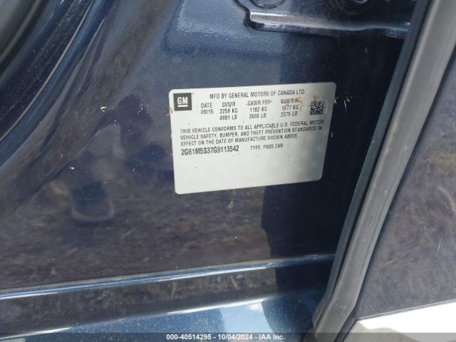 2G61M5S37G9113542 Cadillac Xts Luxury Collection