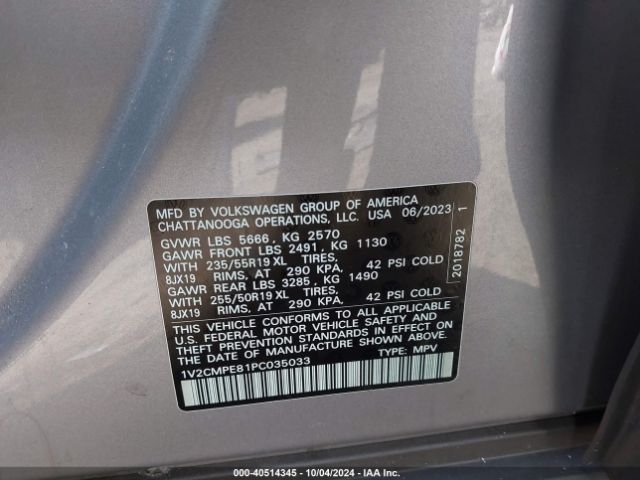 1V2CMPE81PC035033 Volkswagen ID.4 PRO