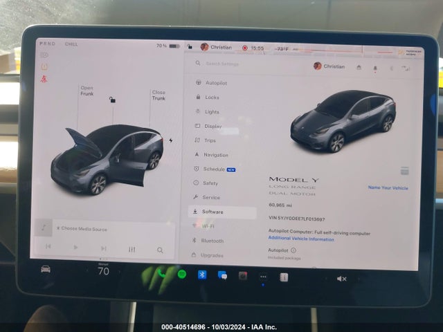 2020 TESLA MODEL Y 5YJYGDEE7LF013697 Photo 6