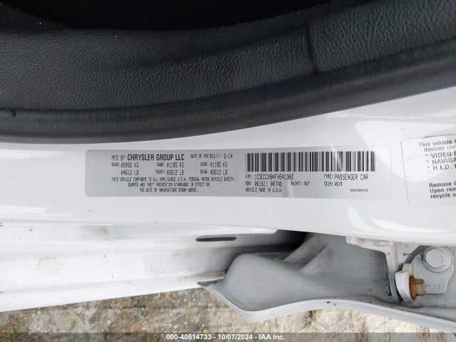 Chrysler 200 Limited 2015 1C3CCCAB4FN541302 Image 9