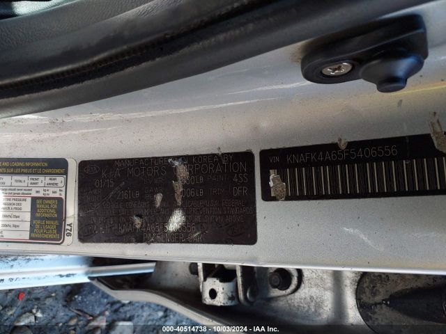 KNAFK4A65F5406556 KIA FORTE LX