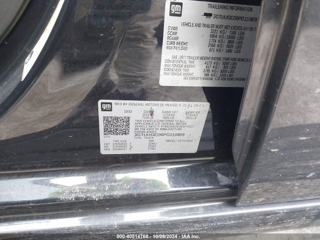 3GTUUGED6PG110809 GMC Sierra 1500 4wd  Short Box Denali