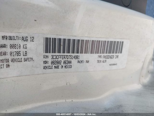 2013 FIAT 500C 3C3CFFER7DT514981 Photo 8