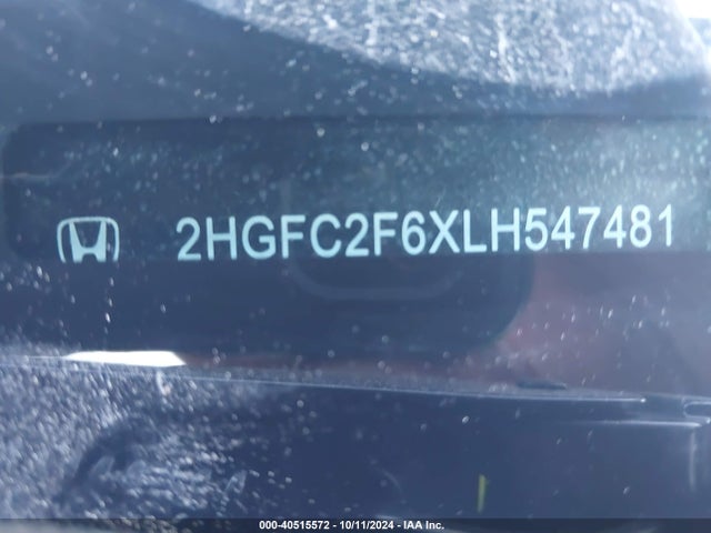 Honda Civic Lx 2020 2HGFC2F6XLH547481 Image 9