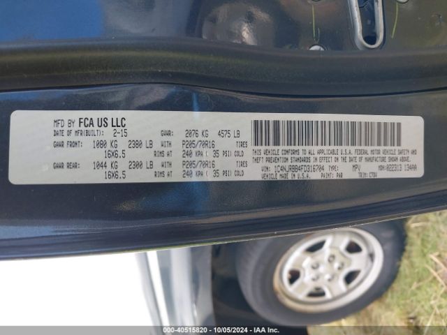 1C4NJRBB4FD316704 Jeep Patriot Sport