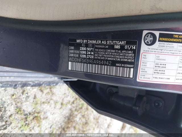 Mercedes-Benz E 350 2014 WDDHF5KB9EA964942 Image 9