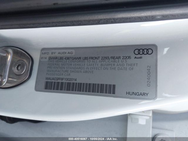 WAUACGFF8F1002014 Audi A3 1.8t Premium