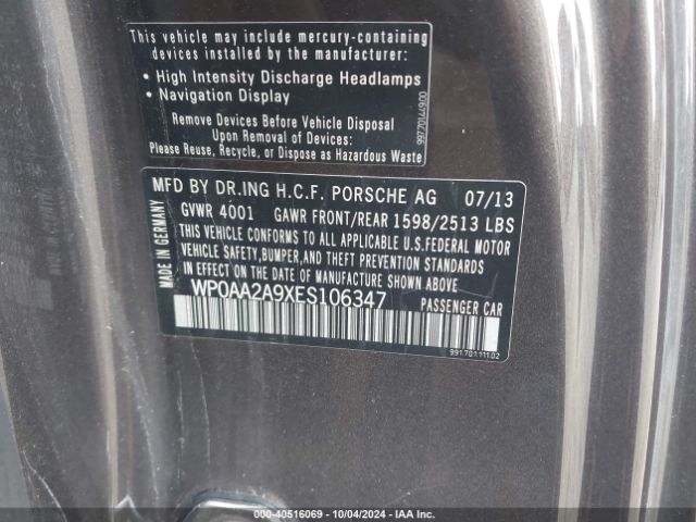 2014 PORSCHE 911 WP0AA2A9XES106347 Photo 8