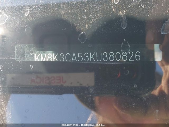 KM8K3CA53KU380826 Hyundai Kona Limited