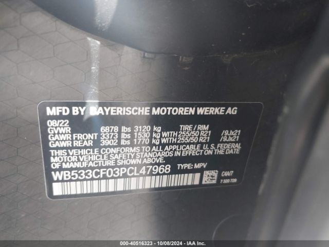 WB533CF03PCL47968 BMW IX M60