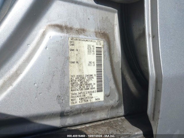 Nissan Altima 2.5 Sv 2018 1N4AL3AP3JC190083 Image 9