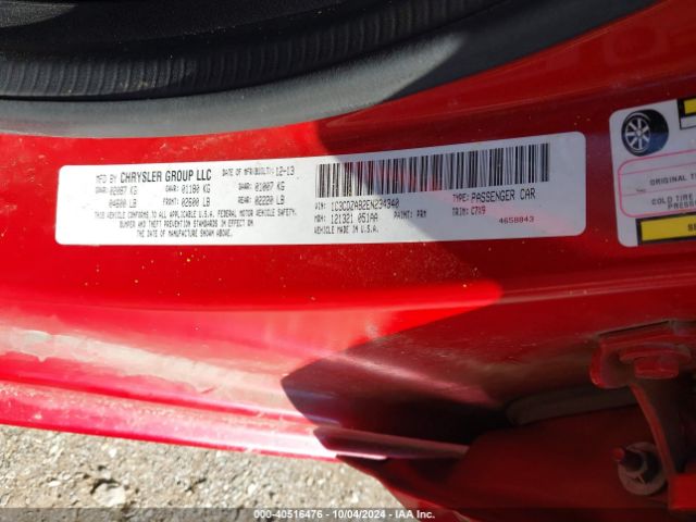 1C3CDZAB2EN234340 Dodge AVENGER SE
