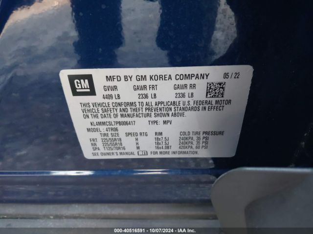 KL4MMCSL7PB006417 Buick Encore Gx Preferred Awd
